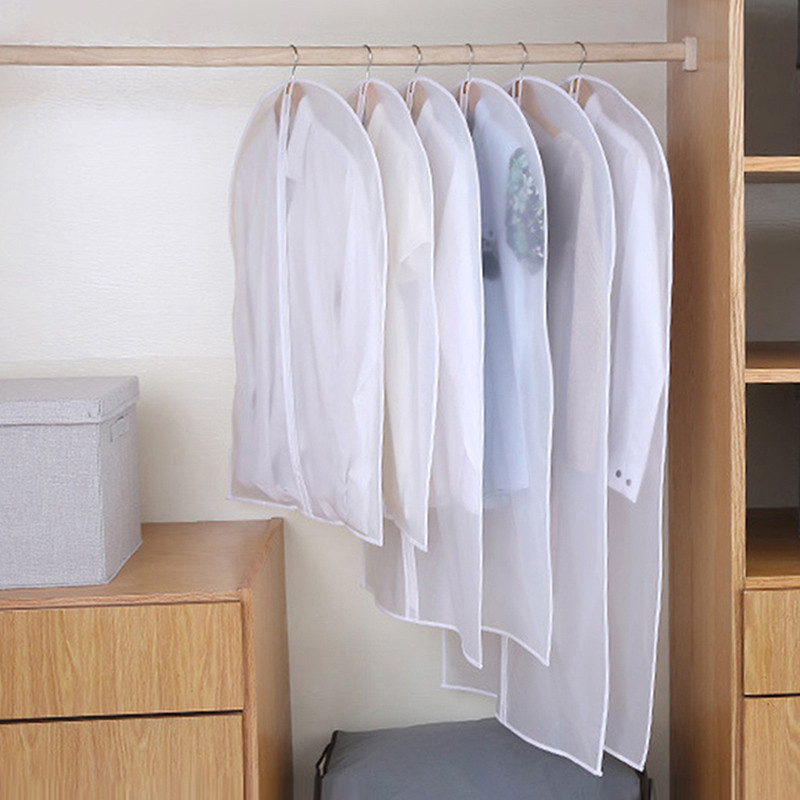 Rõivaste rippuv tolmukate, läbipaistev kodukott, kostüüm jakk Pulmakaitse tõmblukuga tolmu ja niiskuse vastu