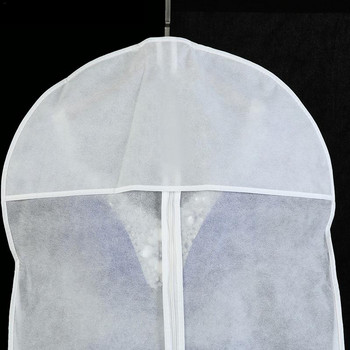 Κάλυμμα για νυφικό από μη υφαντό ύφασμα, ανθεκτικό στη σκόνη, τσάντα αποθήκευσης νυφικών ενδυμάτων, μακριά προστατευτική θήκη