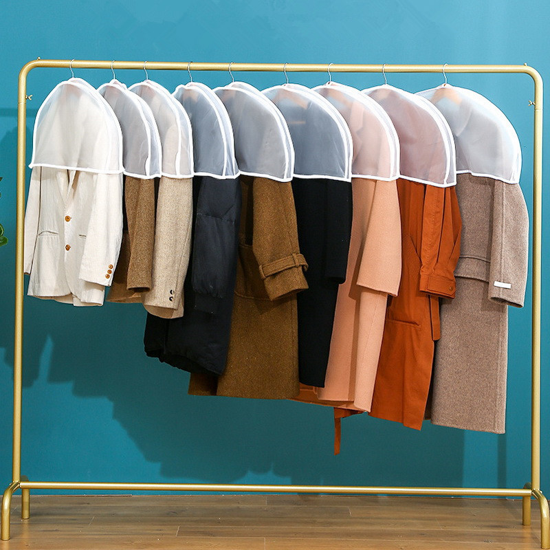 3PCS Navlake za ramena Viseća torba za odjeću Navlaka za prašinu 2" Štitnici za zaštitu od prašine za odijelo, kapute, jakne, haljine