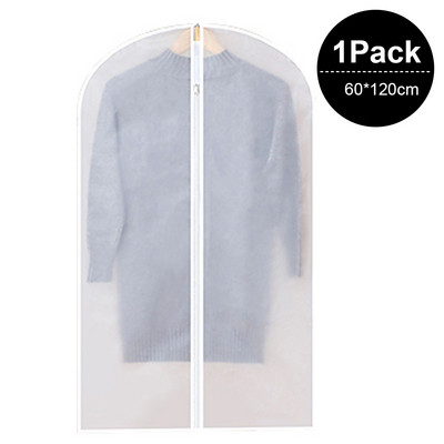 Jauni apģērbi Piekarināms Putekļu pārklājs Kleita Uzvalks Mētelis Caurspīdīgs Uzglabāšanas Soma Soma Organizators Garderobes Kleita Apģērbs Piekarināms Putekļu pārsegs