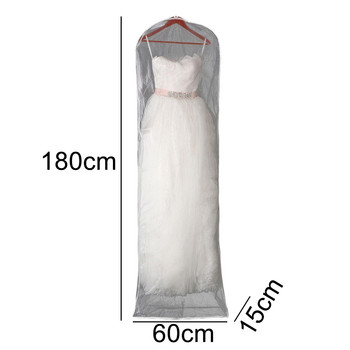 Κάλυμμα για φόρεμα για πάρτι Προστατευτικά ρούχα ντουλάπες Επαναχρησιμοποιούμενα Dustproof Mesh Ρούχα Dust Νυφικό τσάντα αποθήκευσης