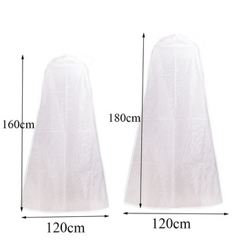 Διαφανές οικιακό προστατευτικό ρούχων Νυφική θήκη Τσάντες αποθήκευσης Καλύμματα με προστασία από τη σκόνη Κάλυμμα νυφικού FASHION