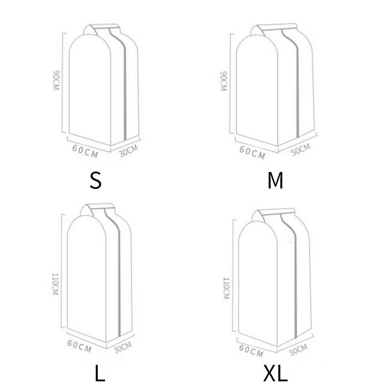 Organizator ormara Matirana torba Vreća za odjeću otporna na prašinu Viseća navlaka za odjeću Vreća za pohranu s patentnim zatvaračem Vodootporna torba za odijelo