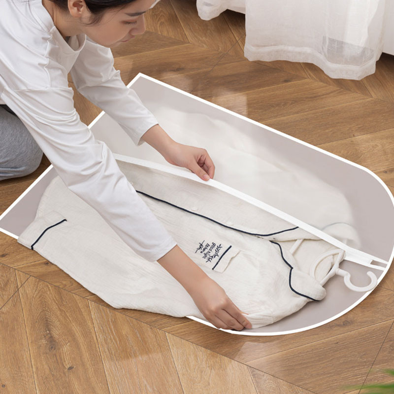 Caurspīdīgs apģērbs Piekārts Putekļu pārklājs Kāzu kleita Pārvalks Uzvalks Mētelis Uzglabāšanas soma Apģērbu somas Organizators Garderobe Pakarināmais Audekls