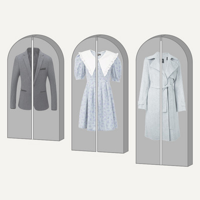 Porálló ruhahuzatok vízálló ruhák porvédő kabát öltöny ruha szekrény védő akasztós ruhatáskák gardrób rendszerező