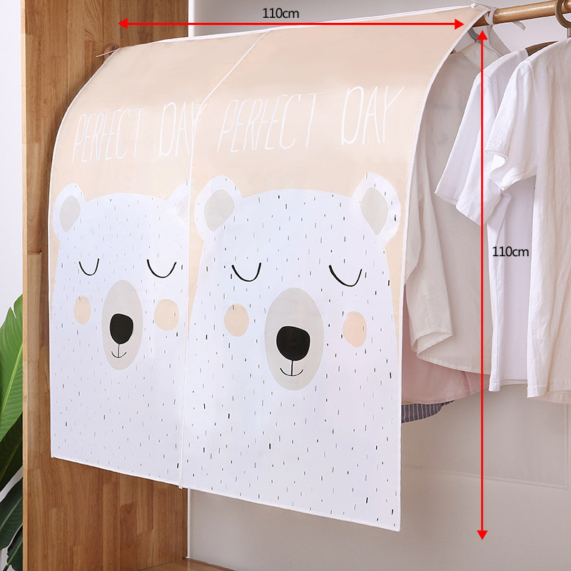 Drukāts mājsaimniecības apģērbu putekļu pārsegs Guļamistabas grīdas pakaramais Iekarināms veids Mitruma Necaurlaidīgs Putekļu necaurlaidīgs Soma Apģērba Soma Apģērba Pārvalks