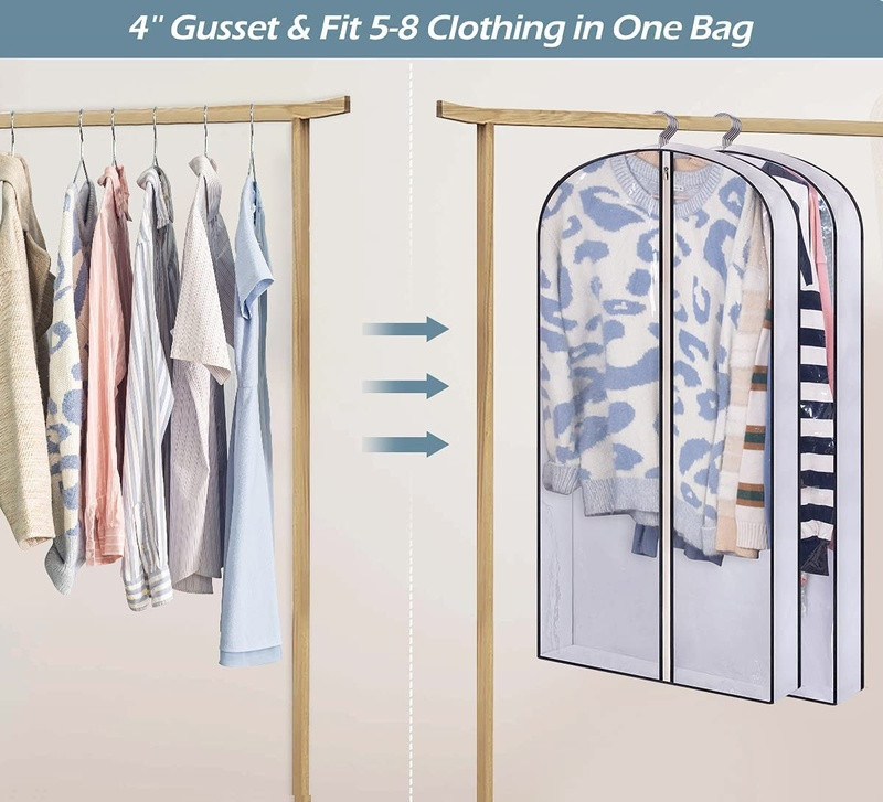 3D patentni zatvarač Odjeća Poklopac za prašinu Skladištenje odjeće Ormar Navlaka za torbice Kućni organizator Torbe Odijela Vrećice za odjeću