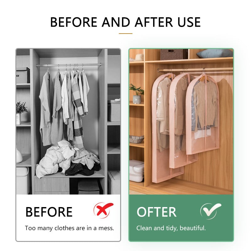 3D patentni zatvarač Odjeća Poklopac za prašinu Skladištenje odjeće Ormar Navlaka za torbice Kućni organizator Torbe Odijela Vrećice za odjeću