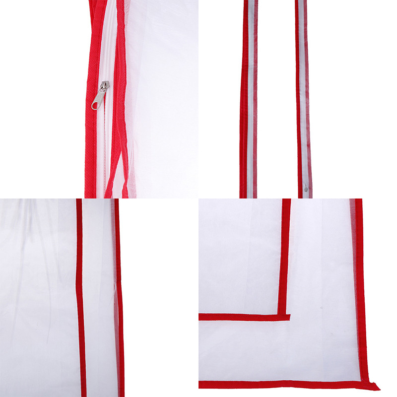 180cm/150cm kleita soma Kāzu kleita gara apģērba soma Aizsargs futrālis Putekļu necaurlaidīgs pārvalks Kāzu kleitas Apģērba apģērbs Putekļu aizsargs