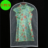 3 gab vairumtirdzniecība piekarināms apģērba maiss jaka uzvalks īsa kleita bērnu meiteņu kleitu maisiņi putekļu pārsegs skapja drēbju glabāšanai