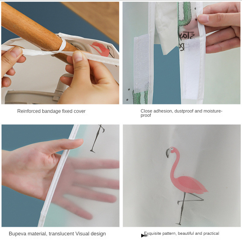 Piekarināms apģērba putekļu pārsegs Caurspīdīgs mētelis uzvalki aizsargapģērbs glabāšanas soma organizators putekļu necaurlaidīgi pārsegi ūdensizturīgi