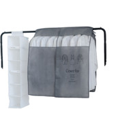 Apģērbu glabāšanas soma Piekarināms Putekļu aizsargs Kleita Uzvalks Mētelis Korpuss Organizators Garderobes Kleita Apģērbs Piekarināms Putekļu aizsargs