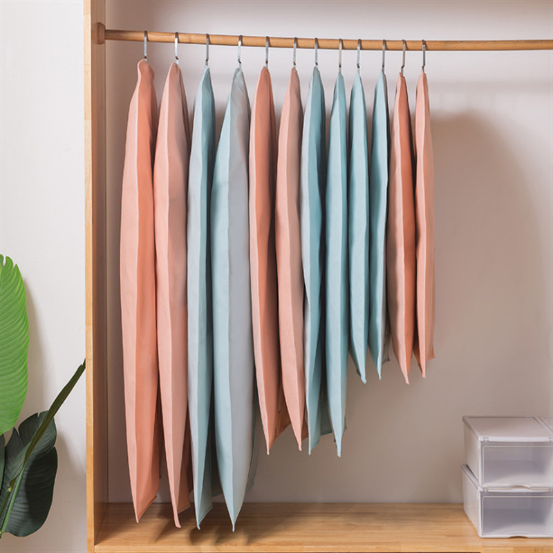 1 komad odjeće od netkane tkanine Poklopac za prašinu Odjevna haljina Vreća za pokrivanje prašine Moderna jednobojna odijela Vreće za pohranu kaputa Viseći tip