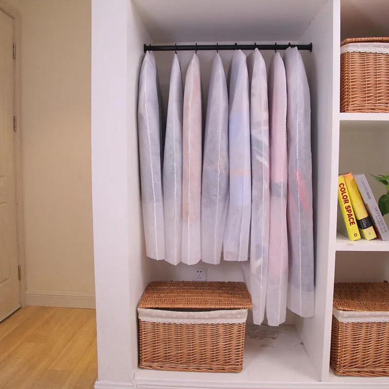 6 komada/lot Netkana odjeća Navlaka za prašinu Ormar Kaput Viseći organizator Torba Izdržljiva odjeća Zaštitna torbica za odjeću Moderna