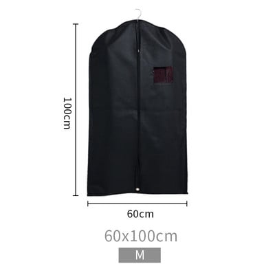 Putekļu necaurlaidīgs apģērba maisiņš glabāšanai Ūdensnecaurlaidīgs apģērbs Putekļu pārsegs ar skaidru logu un ID kartes turētājs kleitai, jakai, formas tērpam