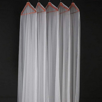 Μακρύ 160/180/200 cm Διαφανές μαλακό κάλυμμα σκόνης από τούλι για οικιακά ρούχα Νυφικό Ένδυμα Νυφικό προστατευτικό νήμα