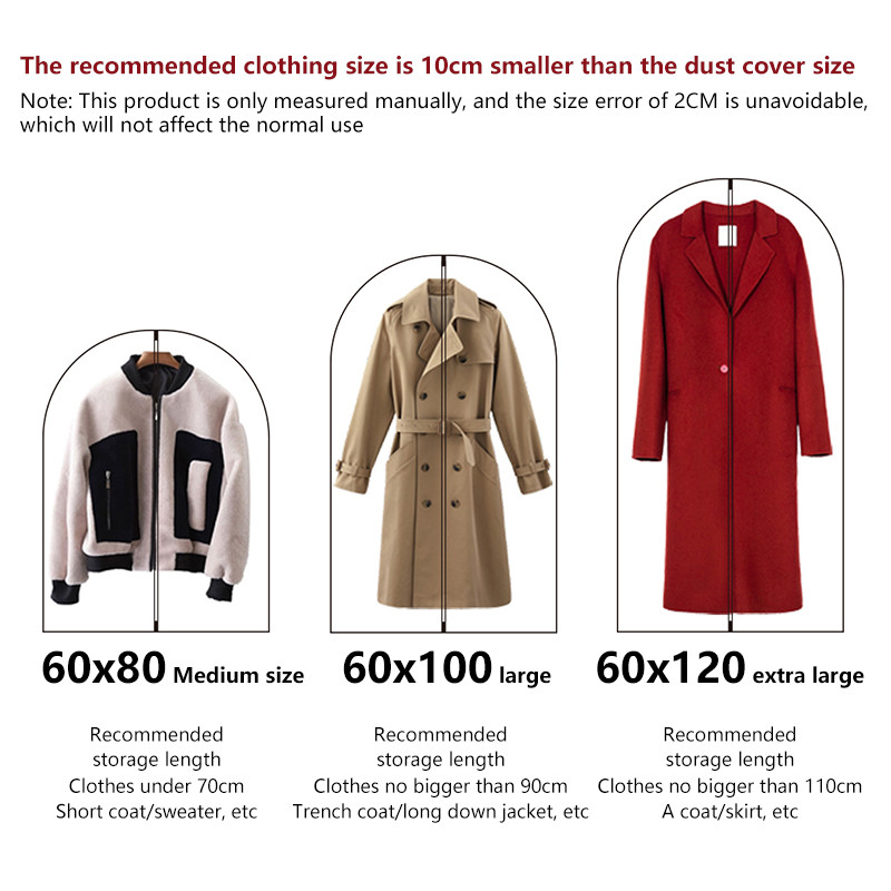 Odjeća koja visi Navlaka za prašinu Navlaka za vjenčanicu Odijelo Vreća za pohranu kaputa Torbe za odjeću Organizator Ormar Viseći organizatori za odjeću