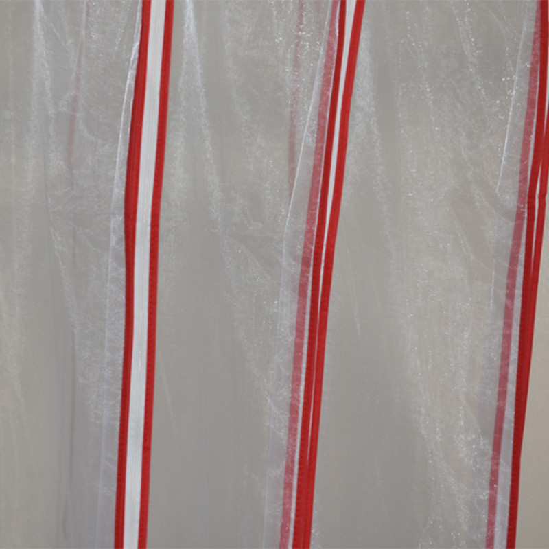 Kāzu kāzu kleitu kleitas Piekarināmas apģērba soma Organza apģērba pārvalks Red Edge ceļojumu apģērbu uzglabāšanas soma izlaiduma vakarkleitiem