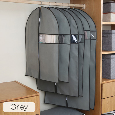 Apģērbs Putekļu aizsargs Neausta auduma futrālis mājsaimniecības pakarināms mētelis uzvalks Aizsargāt uzglabāšanas soma Garderobes organizators AQ065