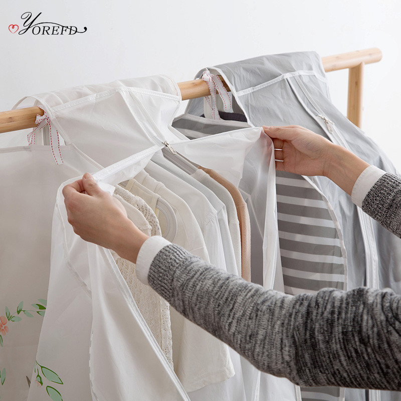 OYOREFD trīsdimensiju tips apģērba soma, kleita, apģērbs, uzvalks, mētelis, piekarināms, putekļu necaurlaidīgs pārsegs, glabāšanas soma, drēbju skapja organizators