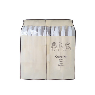 Pārvalki drēbēm Putekļu pārsegs Neausts audums Redzams Caurspīdīgs logs Apģērba uzvalks Krekls Mētelis Garderobes organizators Uzglabāšanas soma