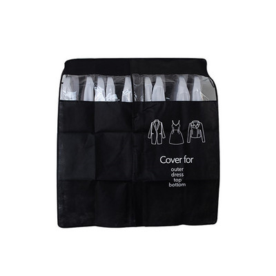 Pārvalki drēbēm Putekļu pārsegs Neausts audums Redzams Caurspīdīgs logs Apģērba uzvalks Krekls Mētelis Garderobes organizators Uzglabāšanas soma