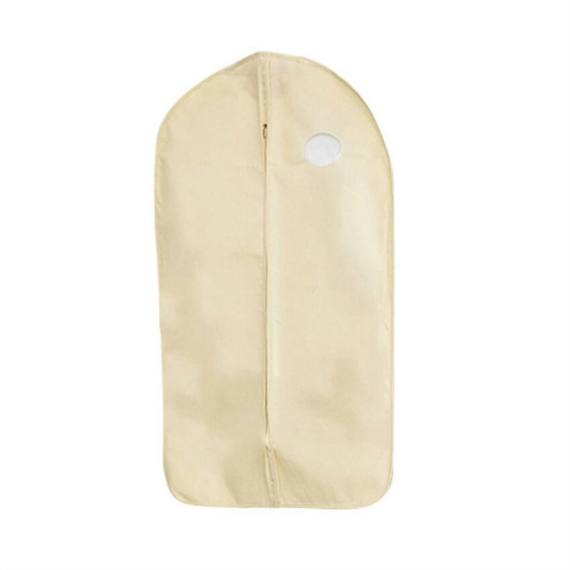 Drēbju skapja apģērba pārvalks Neausts skapis apģērbu somas uzvalks ar caurspīdīgu logu kleitas pārvalks ar rāvējslēdzēja mēteli