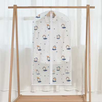 OYOREFD torba za odijelo sa slatkim crtićima, prozirna torba za odijelo s printom, vodootporna odjeća, navlake za prašinu, organizator za pohranu garderobe
