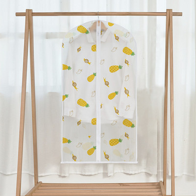 OYOREFD torba za odijelo sa slatkim crtićima, prozirna torba za odijelo s printom, vodootporna odjeća, navlake za prašinu, organizator za pohranu garderobe