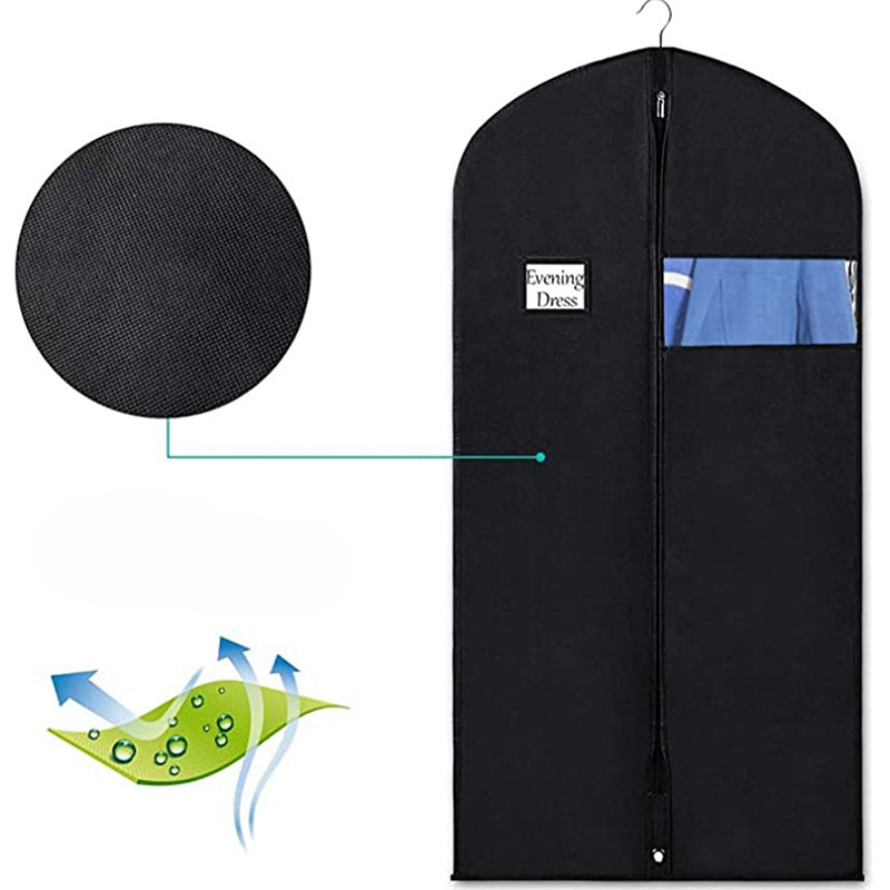 Putekļu necaurlaidīgi apģērbu pārvalki Apģērbi Putekļu pārsegi Mētelis Uzvalks Kleita Aizsargs Piekarināms Apģērbu Somas Skapja Organizators