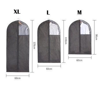 Κρεμαστά ρούχα Κάλυμμα για τη σκόνη Κάλυμμα φόρμας Μακριά μη υφασμένη τσάντα αποθήκευσης Τσάντα σκόνης Κάλυμμα σκόνης κάλυμμα οικιακής αποθήκευσης Προϊόντα αποθήκευσης