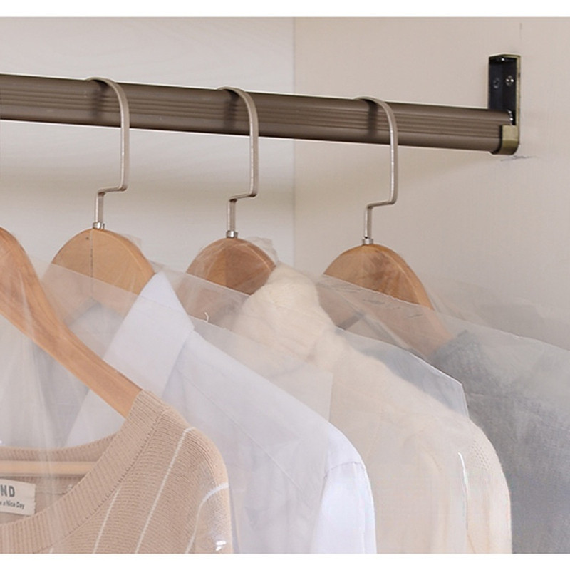 5gab. Drēbju putekļu pārsegs Sabiezināts plastmasas putekļu uzvalka maisiņš Ūdensizturīgs vienreizējās lietošanas apģērbu somas Garderobes skapis Piekarināms auduma mētelis Putekļu aizsargs