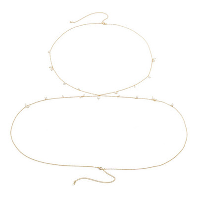 Sieviešu ķermeņa rotaslietas ar pērlēm