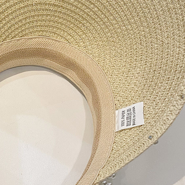 Sieviešu ikdienas cepure ar vizieri un pērlēm