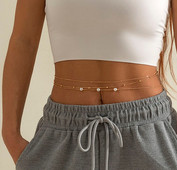 Modes sieviešu vidukļa rotaslietas ar pērlēm