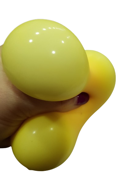 Играчка Squishy, Тесто, Сензорна, Оранжев, 9 см