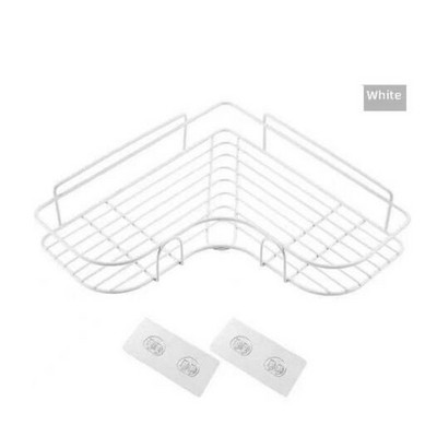 Kupaonska polica u japanskom stilu od kovanog željeza Zidni stalak za pohranu gelova za tuširanje WC-free punch stalak za toaletne potrepštine