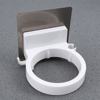 Стенен държач за сешоар Организатор за вентилатор Самозалепваща се ABS поставка за съхранение на сешоар Стойка за аксесоари за баня
