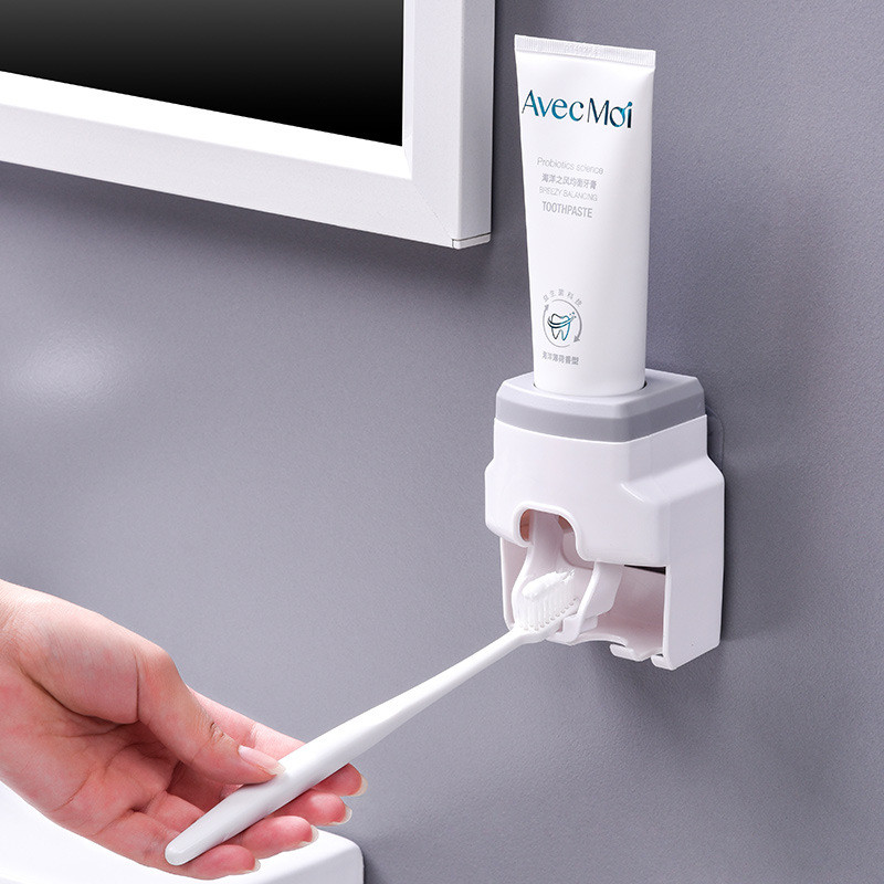 Automatsko cijeđenje paste za zube Zidni nosač Stalak za četkice za zube Stalak Kupaonski dozator paste za zube Dodaci za držač četkice