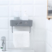 Neperforirani stalak za ručnike Kupaonski plastični zidni kozmetički šampon Držač za gel za tuširanje Organizator Kuhinjske police