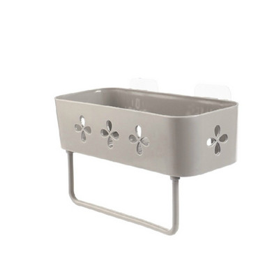 Neperforirani stalak za ručnike Kupaonski plastični zidni kozmetički šampon Držač za gel za tuširanje Organizator Kuhinjske police