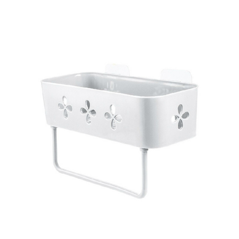 Neperforirani stalak za ručnike Kupaonski plastični zidni kozmetički šampon Držač za gel za tuširanje Organizator Kuhinjske police