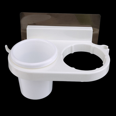 Zidni stalak za odlaganje sušila za kosu Držač sušila za kosu Kreativna vakuumska čašica Držač sušila za kosu Stalak za češalj Stalak Kupaonski pribor