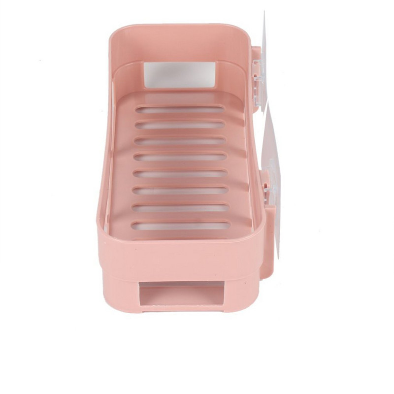 Plastmasas dzelzs sienas plaukta turētājs pie sienas stiprinājuma vannas istabas plaukts virtuves piekarināmais grozs glabāšana mājsaimniecības sienas plaukta organizators