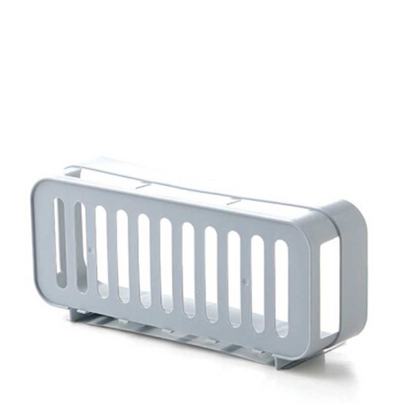 1 gab. Jauns pie sienas stiprināms zobu birstes plaukta turētājs Pašlīmējošs pie sienas piekarināms zobu pastas ķemmes uzglabāšanas kaste Vannas istabas organizatora grozs