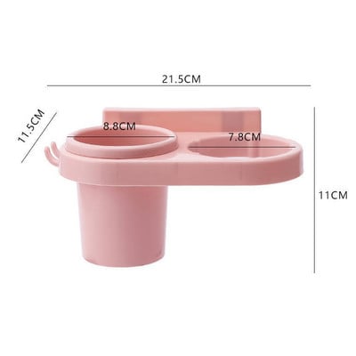 Držač sušila za kosu bez ruku Kutija za pohranu Uvijač za kosu Polica za kupaonski organizator Stalak za pohranu Kupaonski pribor Set Home