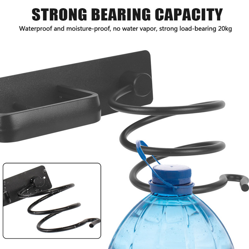 Hajszárító tartó állvány Szervező Fürdőszoba polc Tárolótartozékok Falra szerelhető hajvasaló tartó tároló állvány