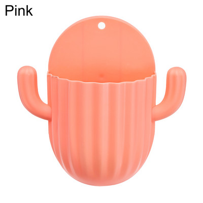 Držač četkice za zube Zid za kućanstvo Samoljepljivi bešavni stalak za pohranu kaktusa Organizator za brijanje Polica za odvod Kupaonski pribor