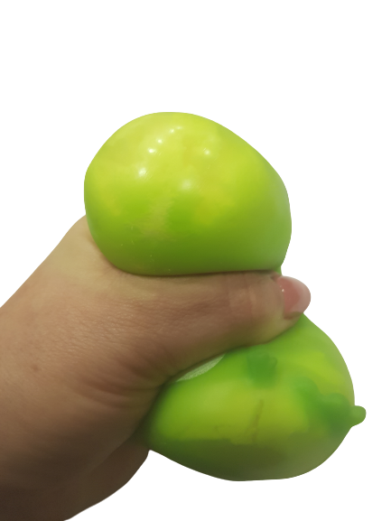 Играчка Ahelos, Жаба, Сензорна, Зелена, 6 см