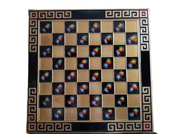 Шах Ahelos, Камелот, Метален, Син, 45х45